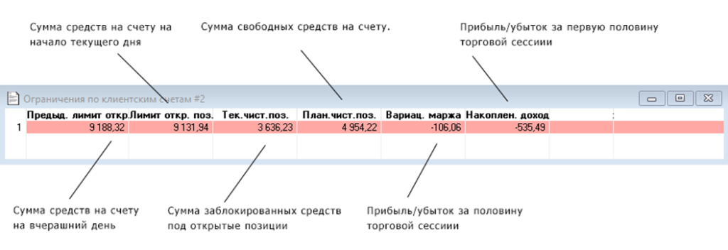 Ограничения по клиентским счетам