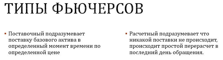 Фьючерсы простыми словами. Виды фьючерсов. Поставочные и расчетные фьючерсы. Расчетный Тип фьючерса. Поставочный фьючерс это простыми словами.